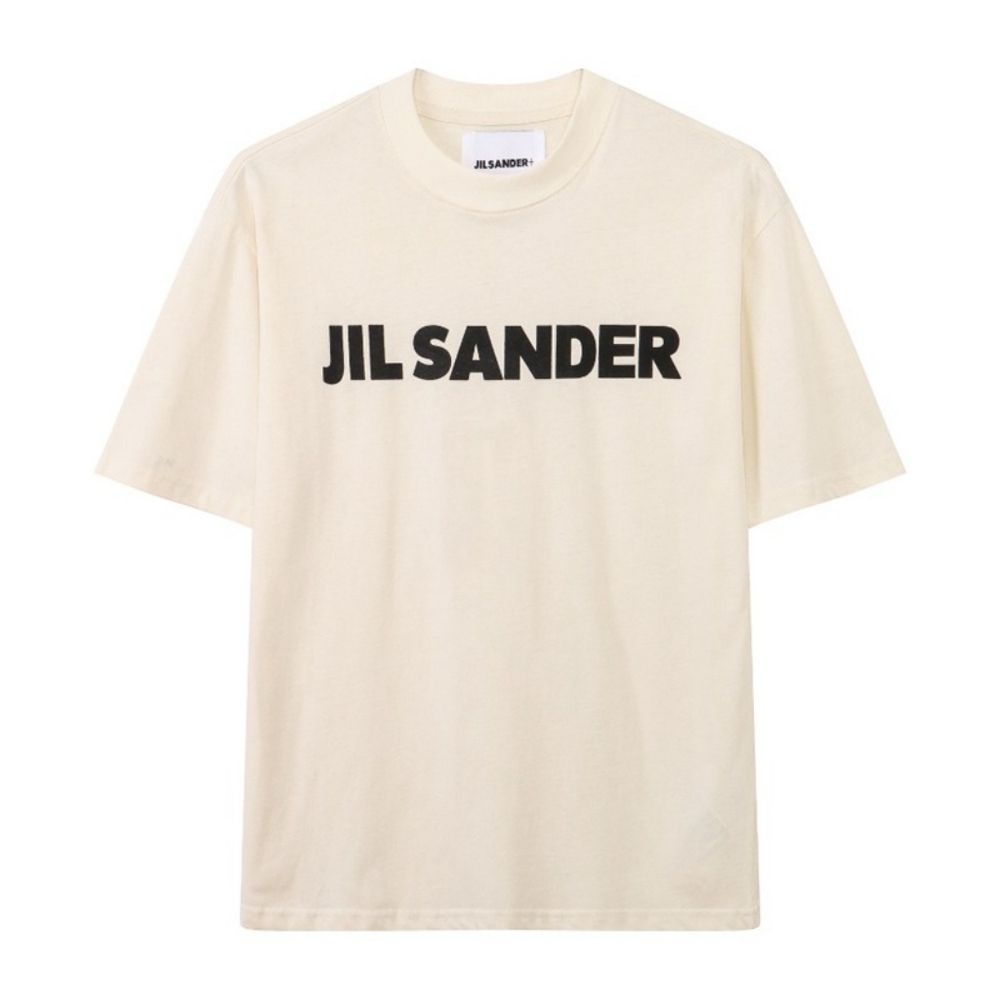 JIL sander cream short-sleeved T-shirt
